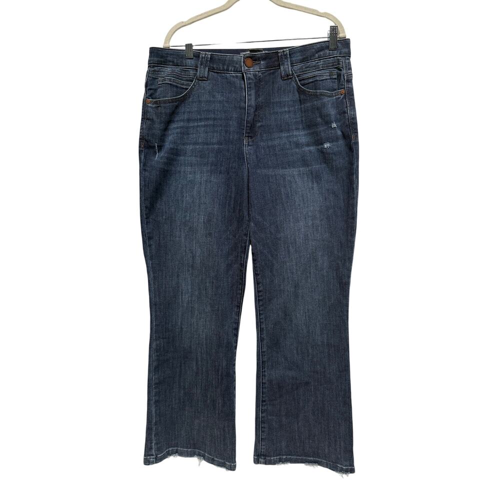 Democracy Jeans Womens 14 High-Rise Bootcut Blue Cotton Blend Stretch